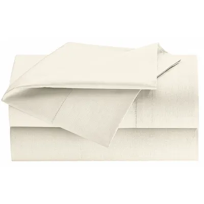 WESTPOINT HOME Fitted Sheet: XL Full, 80 in Overall Lg, 54 in Overall Wd, T250, Bone - Martex Millennium Sheets