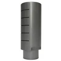 SPEEDAIRE Silencer Muffler: 1/2 in NPT, 1 in Hex Size, Aluminum, Mesh SST, 300 psi Max Op Pressure (MPN 1EJX2)
