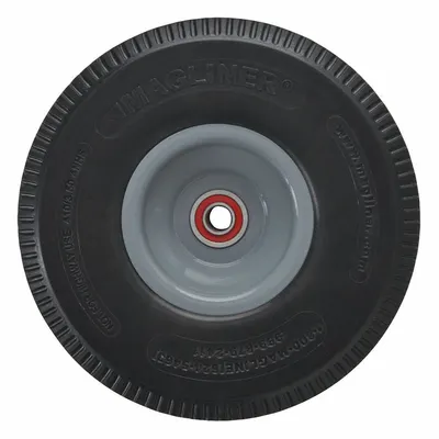 MAGLINER Wheel: 10 in Overall Ht, 250 lb Load Capacity, 10 in H x 2 1/2 in W - Hand Truck Wheels, Bearings, Brakes & Axles