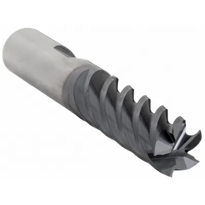 CLEVELAND Square End Mill: Carbide, TiAlN Coated, 5 Flute, 3/4" Mill Dia, 1-5/8" LOC - Carbide Square End Mills for Hardened Materials