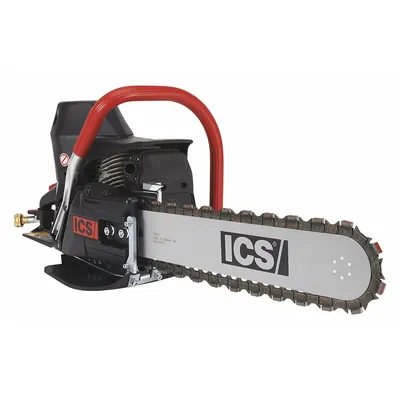 ICS Concrete Chain Saw: 14 in Bar Lg, 5 Horsepower, 11,500 +/- 500 RPM, Two Stroke - ICS Gas-Powered Chain Saws