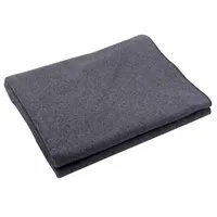 This reusable blanket is made of polyester material in a gray color. Measuring 66 inches wide by 90 inches long, it is suitable for patient warming and comfort in healthcare settings. The gray color helps conceal stains in clinical environments