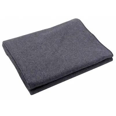MEDSOURCE MS-40520 Polyester Blanket, Gray, 66" x 90" - Wool Reusable Blankets