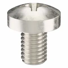 Pan head machine screw with M8x1.25 thread, 12 mm length, made of 316 stainless steel with plain finish. Features a #4 Phillips drive. Supplied in a 5-pack. Suitable for general fastening applications in machinery, equipment assembly, and other industrial uses.