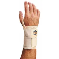 PROFLEX BY ERGODYNE Wrist Support: Right, L Ergonomic Support Size, Tan, Fits 7 to 8 in (MPN 4010)