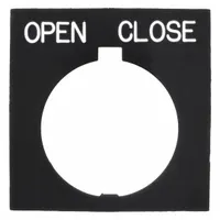 Legend Plate: 30 mm Panel Mounting Size, Rectangular, 1 in Overall Ht x 1 1/2 in Overall Wd (MPN HT8SP43)