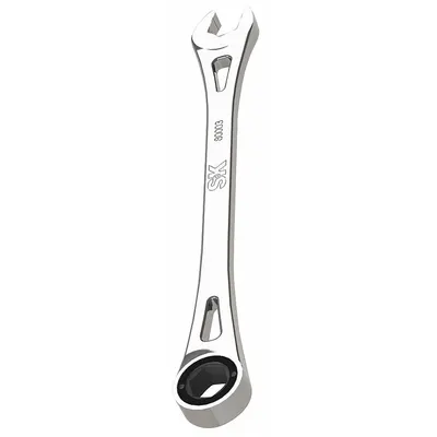 SK PROFESSIONAL TOOLS Combination Wrench: Alloy Steel, Chrome, 10 mm Head Size - Metric 6-Point Ratcheting Combination Wrenches
