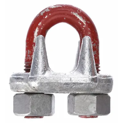 CROSBY 1010211 Forged Steel U-Bolt Clip, 7/8 in Rope, 20 in Turnback - U-Bolt Clips