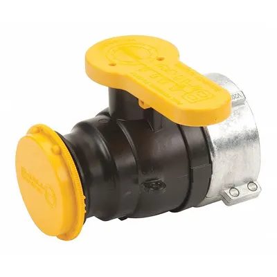 BANJO WSF210FSAV Polypropylene Ball Valve, 2 in, Female Buttress x Male Camlock - Polypropylene Ball Valves