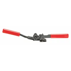 This manual windlass-type tensioner applies medium tension to steel strapping for securing loads during packaging, bundling, and shipping. Hand-operated and requiring no power source, it is suited for industrial environments such as warehousing and metal fabrication. The tool accommodates standard steel strapping widths used in packaging applications.
