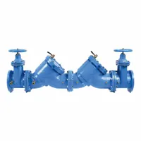 WATTS Double Check Valve Assembly: LF709, 6 in Pipe Size, Flange x Flange, 62.94 in Overall Lg, 709 (MPN LF709-NRS)