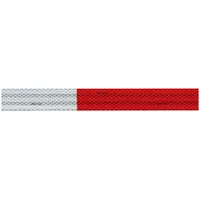 Conspicuity Reflective Tape: Trucks and Trailers, Red/White, 2 in Wd, 50 yd Lg, Acrylic, 100 PK (MPN 913-32)