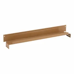 Steel shelf designed for organizing tools and parts inside compatible jobsite boxes. Measures 23 inches overall length by 2-1/2 inches overall height. Tan finish. Mounting hardware not included.