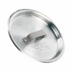 Aluminum stock pot cover with 23 1/4 in diameter. NSF Certified for food safety. Designed for use with 120 qt compatible pots in commercial kitchens.