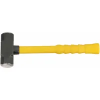 Steel Engineering Hammer: Fiberglass Handle, 4 lb Head Wt, 1 5/8 in Dia, 14 in Overall Lg (MPN 6894090)
