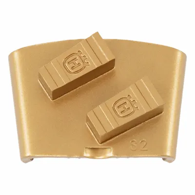 HUSQVARNA ELITE-GRIND EZ S25 DS Grinding Tool, 25 Grit, Gold, 2 Segments - Grinding & Surface Preparation Tools