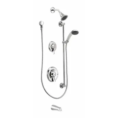 MOEN T8343EP15 Commercial Posi-Temp T8343 Chrome Bathtub Spout - Bathtub Spout, Fixed Showerhead & Handheld Showerhead Faucet Combinations