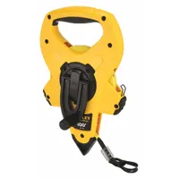 STANLEY Long Tape Measure: Manual, 34-760, SAE/Engineers Scale, 100 ft, 1/8 in, Plastic, Fiberglass