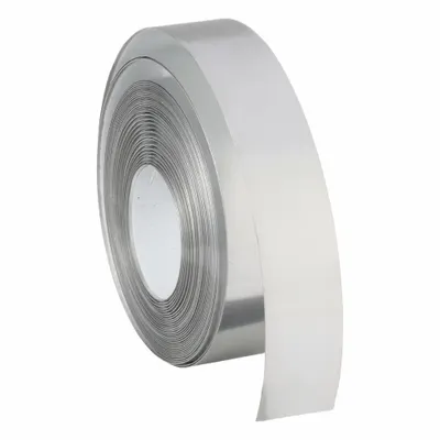 DYMO Embosser Label Tape: 1/2 in x 12 ft, Silver, Aluminum, Rhino M1011, Indoor/Outdoor - Dymo Label Rolls