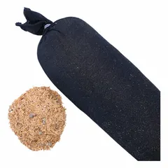 Polyester filter sock for storm drains and pipes, 5 in diameter, 120 in length. Captures sediment and other debris from stormwater runoff to help prevent pollutants from entering waterways.