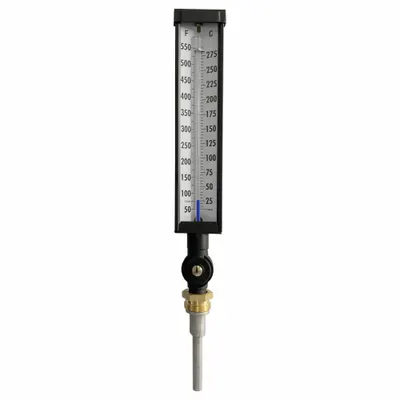 OEM APPROVED VENDOR Adjustable-Angle Thermometer, +/-1% Accuracy, UNEF Thread - Adjustable-Angle Thermometers without Thermowell