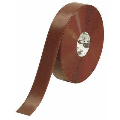 MIGHTY LINE Floor Marking Tape: Extra-Durable, Solid, Brown, 2 in x 100 ft, 50 mil Tape Thick - Extra-Durable Floor Marking Tape