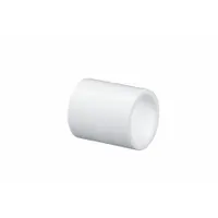 Pipe Coupling: Coupling Body, Schedule 40, PVC, 3/4 in x 3/4 in Size, Socket x Socket, White (MPN 477007BC)