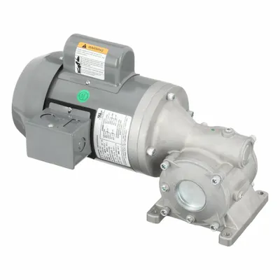 Dayton Gearmotor: Right Angle, Single Output Shaft, Capacitor-Start, TEFC, 45 RPM - Right Angle AC Gearmotors