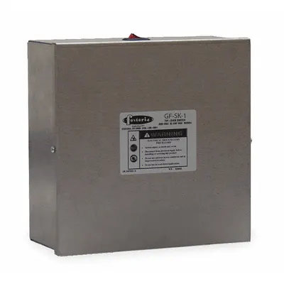 FOSTORIA GF-SK-1 Ground Fault Sensing Switch, 50 A, 208/600V AC, 1 or 3-Phase - Controls & Cords for Electric Wall & Ceiling Heaters