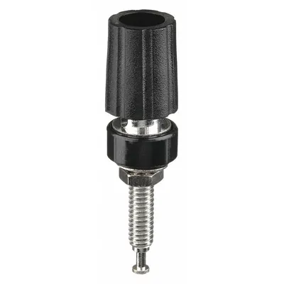 POMONA Binding Post: 1 3/4 in Lg, Brass, Polycarbonate, 2,500 V Max Volt, 15 A Max Current - Binding Posts