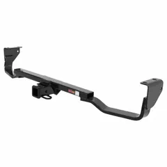 This CURT Class III trailer hitch is designed for the Hyundai Santa Fe, featuring a powder-coated carbon steel construction. It offers a 3,500 lb gross trailer weight capacity and 3,500 lb gross vehicle weight capacity. No drilling is required for installation. Suitable for towing trailers, boats, or cargo carriers.