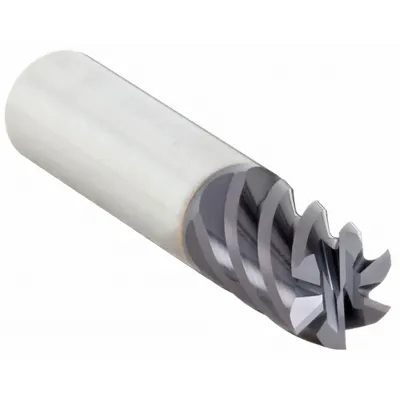 WIDIA HANITA Square End Mill: Carbide, TiAlN Coated, 6 Flute, 1/2" Mill Dia, 5/8" LOC - Carbide Square End Mills for Steel & Cast Iron