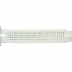 Plastic screen tube designed for use with 3/8 in adhesive anchors in concrete and masonry. Holds epoxy or acrylic adhesive during threaded rod or rebar insertion to ensure proper bond depth. Pack of 25, overall length 3-1/2 in.