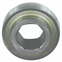 NTN Agricultural Disc Bearing: HPS014GP, Hex, 0.897 in Bore, Double Sealed, Non-Flanged, 5,900 RPM