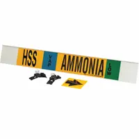 Pipe Marker: HSS, VAP, Low, Fits 8 in and Larger Pipe O.D., 1 Pipe Markers, With (MPN 59927)