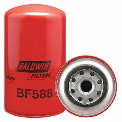 BALDWIN FILTERS Fuel Filter: Spin-On, 4 1/4 in Outside Dia, 7/8"-14 Thread Size, Cellulose - Spin-On Fuel Filters