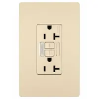 LEGRAND GFCI-USB: Duplex, 5-20, Ivory, GFCI, 125V AC, 20 A, 2 Pole / 3 Wire (MPN 2097NTLTRI)