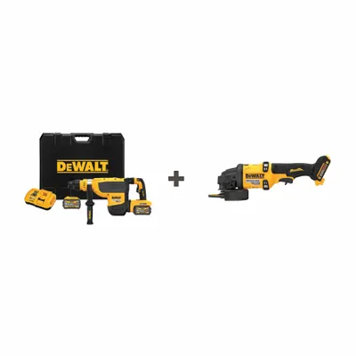 DEWALT Rotary Hammer: D-Handle, 60V DC, 6.0Ah/9.0Ah, 13.3 Joules - DEWALT Cordless Rotary Hammers