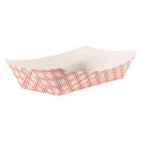 APPROVED VENDOR Disposable Food Tray: 1 Compartments, 2 1/8 in Ht, 9 1/2 in Wd, Red, 500 PK (MPN EFT500)
