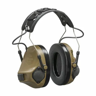 3M MT14H418A-09 CY Tactical Over-the-Head Headset, 23 dB NRR, Wired, Brown - Tactical Over-the-Head Headsets for Communication