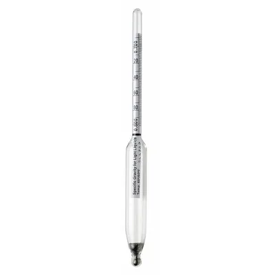 DURAC Specific Gravity Hydrometer: Specific Gravity Plain Form, 0.800/0.910, 0.001 - Specific Gravity (Baume) Hydrometers