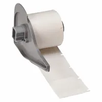 Wraparound Label: 1 in x 1 1/2 in, 1 1/2 in, Vinyl, White (Matte), For 16 AWG to 8 AWG Wire Gauge (MPN M7-104-427)