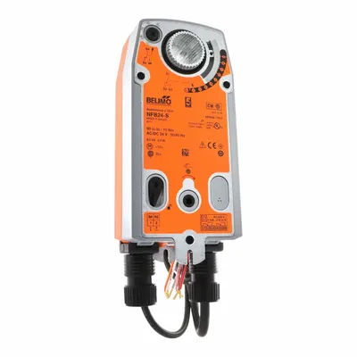 Belimo Damper Actuator: Dampers, On/Off, Spring Return, 90 in-lb, 24V AC/DC - Fail-Safe Actuators with Spring Return