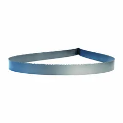 General purpose metal cutting blade for band saws. Bi-metal construction with variable cutting edge and 8/12 variable tooth pitch reduces vibration and noise. Blade width 1 in, length 15 ft 6 in. Suitable for cutting ferrous and non-ferrous materials in fabrication and maintenance applications.