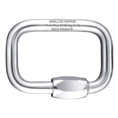 MAILLON RAPIDE Connecting Link: Quick Link, Stainless Steel, 3 1/16 in Overall Lg - Wide-Body Square Threaded Locking Connecting Links