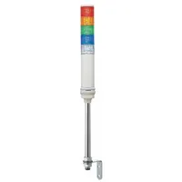 SCHNEIDER Tower Light Assembly: 5 Tier, Blue/Clear/Green/Orange/Red, Sounder Tier Included, XVC4B55S