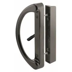 This PRIME-LINE sliding door lock is a recessed handle designed for flush-mount installation on sliding doors. It measures 7 1/4 inches in height and 2 inches in width, providing a compact locking solution for space-constrained applications. Suitable for use in commercial and industrial settings where reliable door control is required.