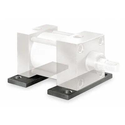 SPEEDAIRE Anodized Aluminum Side Lug Mounting Kit: Lug, Fits 2 1/2 in Bore Dia - Side Lug Mounting Hardware