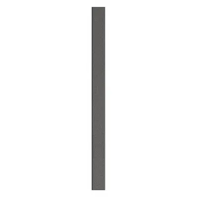 ASI GLOBAL PARTITIONS Partition Column: Plastic Polymer, Pebble, Black, 82 in Ht, 6 in Wd - Pilasters for Bathroom Partitions