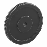 Spur Gear: Module m 1.5, 100 Teeth, 15 mm Bore Dia, Black Oxide Coated Carbon Steel, Plain Bore (MPN SS1.5-100)
